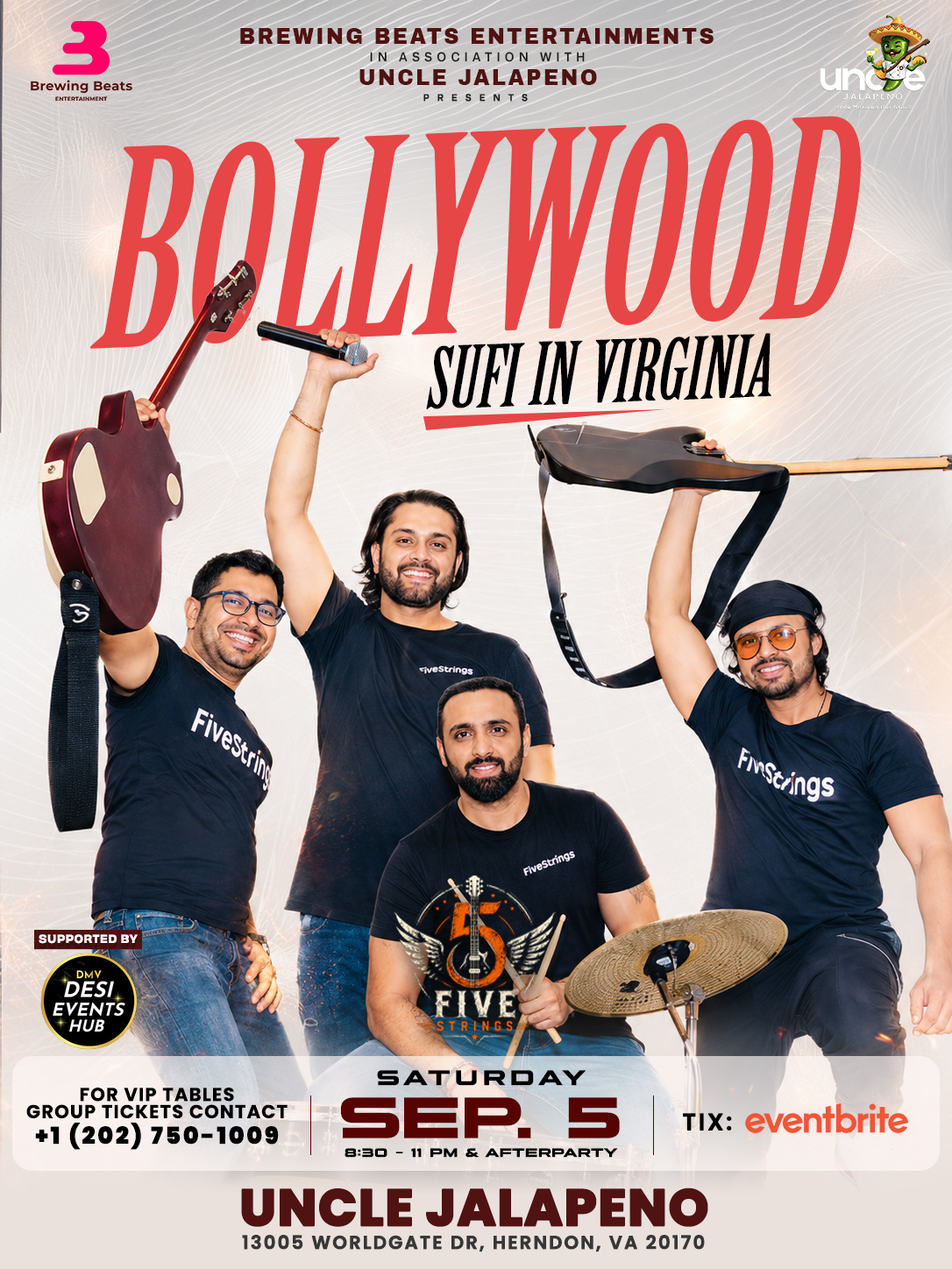 BOLLYWOOD SUFI IN VIRGINIA at Uncle Jalapeño