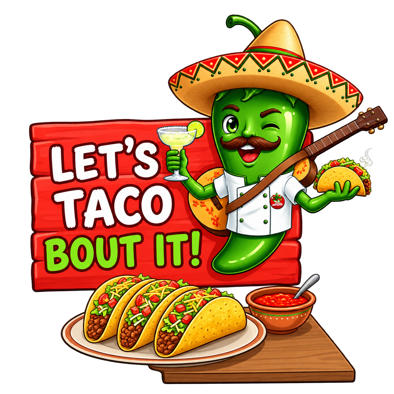 Let's taco bout it mascot