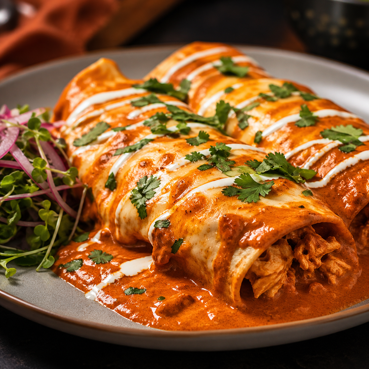 Butter Chicken Enchilada