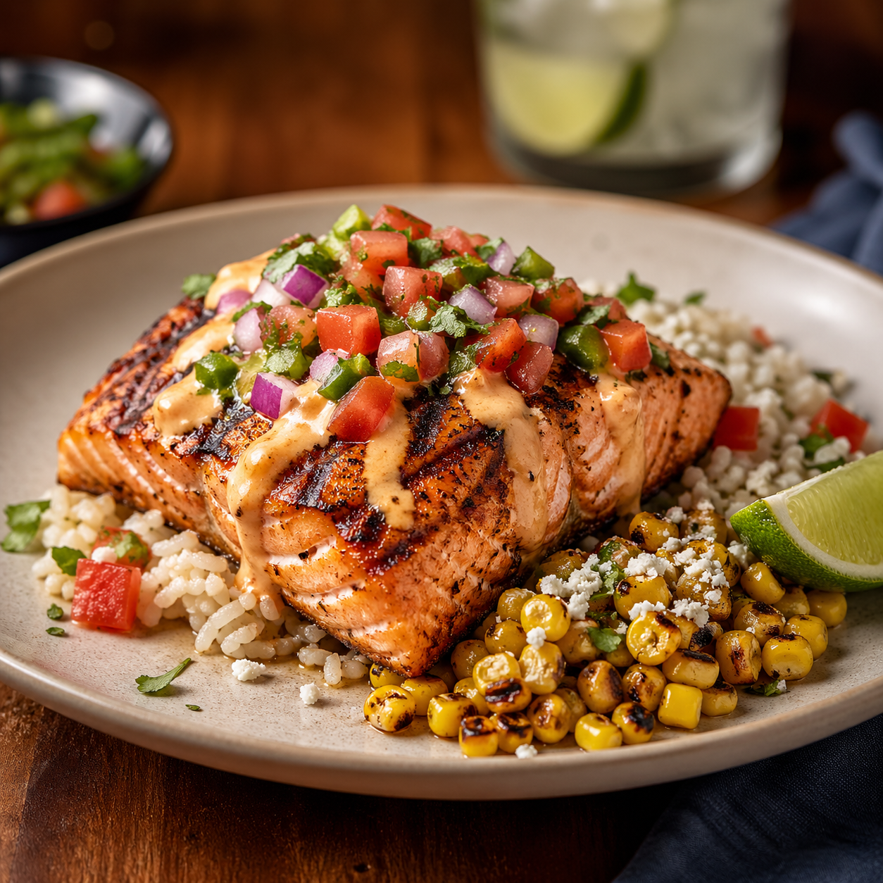 Grilled Baja Salmon